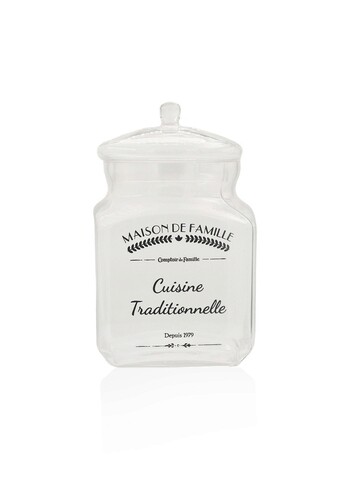 Cutie depozitare, Hermia, 280TMA1873, Transparent/Negru