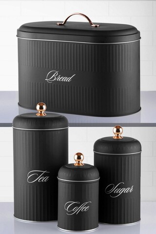 Set recipiente depozitare, Hermia, 196RWE5720, Mașină de spălat vase - nesigură / Cuptor cu microunde - nesigură, Negru