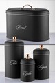 Set recipiente depozitare, Hermia, 196RWE5720, Mașină de spălat vase - nesigură / Cuptor cu microunde - nesigură, Negru