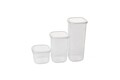 Set recipiente depozitare, Hermia, 964FRM5376, Dimensiune: 10 x 10 x 16,5 cm / 1200 ml (5 bucăți), Alb