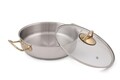 Set vase pentru gatit, Hermia, 960DYN1303, Capac (1 bucată) , Argint / Aur