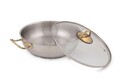 Set vase pentru gatit, Hermia, 960DYN1306, Capac (1 bucată), Argint / Aur