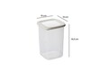 Set recipiente depozitare, Hermia, 964FRM5390, Dimensiune: 10 x 10 x 16,5 cm / 1200 ml (5 bucăți), Alb