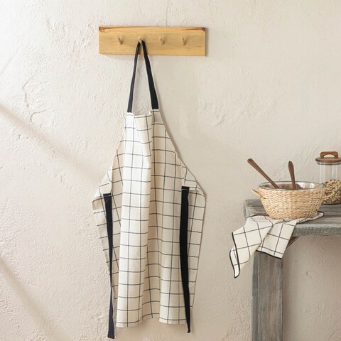 Sort de bucatarie, ICF Kitchen, 219CFK1162, 80% BUMBAC/%20 POLIESTER / , Dimensiune: 65 x 80 cm, Negru / Crem