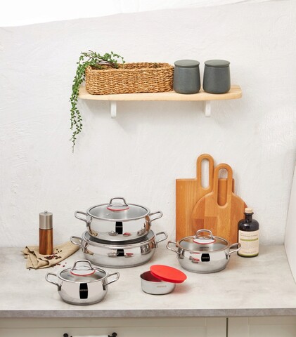 Set vase pentru gatit, Hermia, 216KRC1225, Mașină de spălat vase - nesigură / Cuptor cu microunde - nesigură, Multicolor