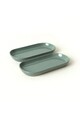Set platouri servire, Keramika, 275KRM1885, Ceramica , Nu absoarbe apa, Verde