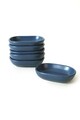 Set boluri pentru aperitive, Keramika, 275KRM2138, Ceramica , Nu absoarbe apa, Albastru Mat