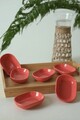 Set boluri pentru aperitive, Keramika, 275KRM2140, Ceramica , Nu absoarbe apa, Roz