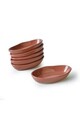 Set boluri pentru aperitive, Keramika, 275KRM2188, Ceramica , Nu absoarbe apa, Maro