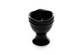 Set suporturi pentru ou, Keramika, 275KRM1313, Ceramica , Nu absoarbe apa, Negru