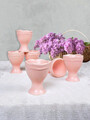 Set suporturi pentru ou, Keramika, 275KRM1315, Ceramica , Nu absoarbe apa, Roz