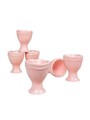 Set suporturi pentru ou, Keramika, 275KRM1315, Ceramica , Nu absoarbe apa, Roz