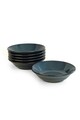 Set farfurii, Keramika, 275KRM1883, Ceramica , Nu absoarbe apa, Albastru navy