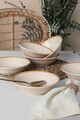 Set farfurii, Keramika, 275KRM1880, Ceramica , Nu absoarbe apa, Crem / Aur