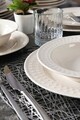 Serviciu de masa, Beros, 973BRS3171, Portelan , Farfurie intinsa 25 cm, Crem