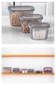 Set recipiente depozitare, Hermia, 964FRM1103, Dimensiune: 12 x 16,5 x 11 cm / 1300 ml (1 bucată), Antracit
