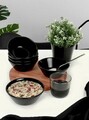 Set boluri, Keramika, 275KRM1841, Ceramica , Nu absoarbe apa, Negru
