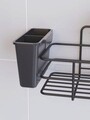Organizator de baie, Hermia, 161WRC1124, Dimensiune: 9 x 36 x 12 cm (1 bucată), Negru