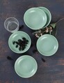 Set boluri ceramice pentru sos, Hermia, 275KRM1762, Antibacterian, Verde