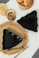 Set platouri servire, Keramika, 275KRM2105, Ceramica , Nu absoarbe apa, Negru