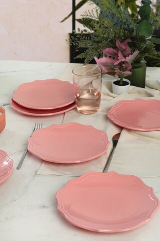 Set farfurii, Keramika, 275KRM1817, Ceramica , 21 cm, 6 piese, Multicolor