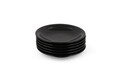 Set platouri servire, Keramika, 275KRM1438, Ceramica , Nu absoarbe apa, Negru