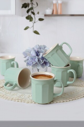 Set cani, Keramika, 275KRM1957, Ceramica , Nu absoarbe apa, Verde