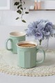 Set cani, Keramika, 275KRM1957, Ceramica , Nu absoarbe apa, Verde