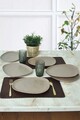 Set platouri servire, Keramika, 275KRM2211, Ceramica , Nu absoarbe apa, Taupe Mat