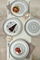 Set platouri servire, Keramika, 275KRM2165, Ceramica , Nu absoarbe apa, Alb mat