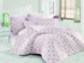 Lenjerie de pat dubla Pinky Pink, Majoli Home Collection, 4 piese, 200x220 cm, 100% bumbac ranforce, roz