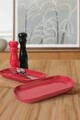 Set platouri servire, Keramika, 275KRM1889, Ceramica , Nu absoarbe apa, Rosu