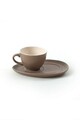 Set cesti de cafea, Keramika, 275KRM1946, Ceramica , Nu absoarbe apa, Taupe deschis