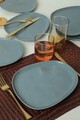Set platouri servire desert, Keramika, 275KRM2206, Ceramica , Nu absoarbe apa, Verde Mat