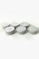 Set recipiente depozitare, Keramika, 275KRM2123, Ceramica , Nu absoarbe apa, Alb mat