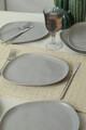Set platouri servire desert, Keramika, 275KRM2207, Ceramica , Nu absoarbe apa, Gri Mat