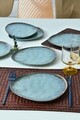 Set platouri servire desert, Keramika, 275KRM2217, Ceramica , Nu absoarbe apa, Turcoaz