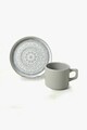 Set pentru ceai, Keramika, 275KRM2173, Ceramica , Nu absoarbe apa, Gri
