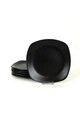 Set platouri servire, Keramika, 275KRM1844, Ceramica , Nu absoarbe apa, Negru