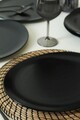 Set platouri servire, Keramika, 275KRM2161, Ceramica , Nu absoarbe apa, Negru mat