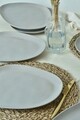 Set platouri servire, Keramika, 275KRM2210, Ceramica , Nu absoarbe apa, Gri Mat