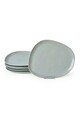 Set platouri servire, Keramika, 275KRM2210, Ceramica , Nu absoarbe apa, Gri Mat