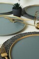 Set platouri servire, Keramika, 275KRM2162, Ceramica , Nu absoarbe apa, Verde