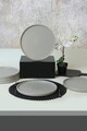 Set platouri servire, Keramika, 275KRM2111, Ceramica , Nu absoarbe apa, Gri Mat