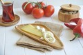 Tablă de prezentare a alimentelor din bambus, Hermia, 126MBM1138, Maro