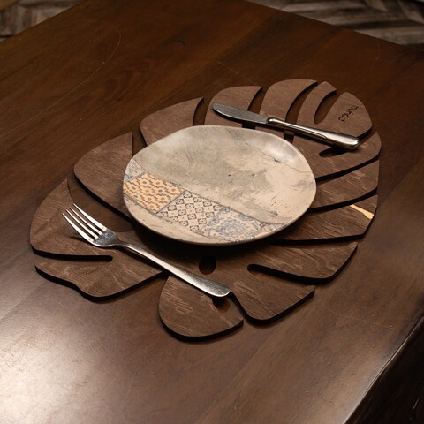 Set suporturi pentru farfurie, Payna, 790PYN1163, Lemn , Produs lucrat manual, Wenge