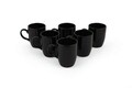 Set cani, Keramika, 275KRM1243, Ceramica , Dimensiune: 9 cm / 300 ml (6 bucăți), Negru