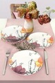 Set platouri servire desert, Keramika, 275KRM2201, Ceramica , Nu absoarbe apa, Alb mat
