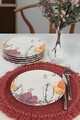 Set platouri servire desert, Keramika, 275KRM2201, Ceramica , Nu absoarbe apa, Alb mat