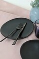 Set platouri servire desert, Keramika, 275KRM2202, Ceramica , Nu absoarbe apa, Negru mat